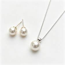 Elegance 2-Piece Pearl Jewelry Set (Necklace & Earrings)
